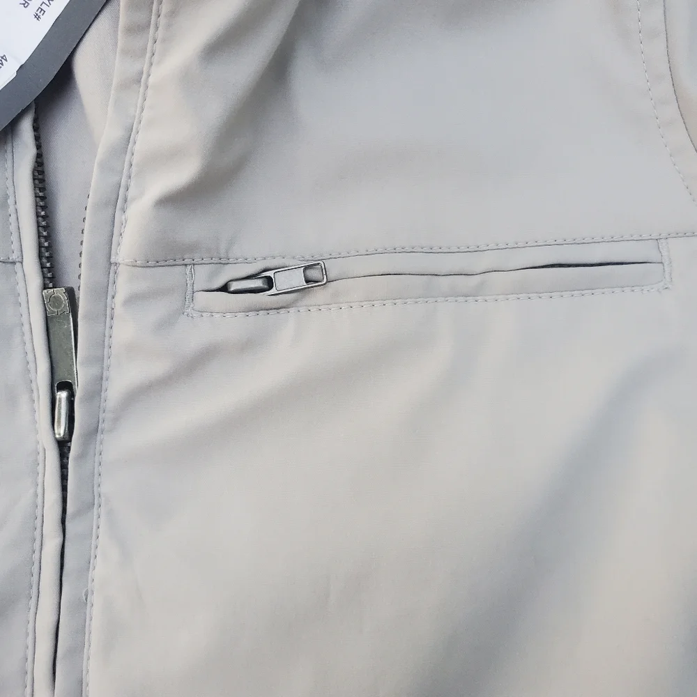 Kenneth Cole Reaction gray light zipper up jacket new with tags size sma…
